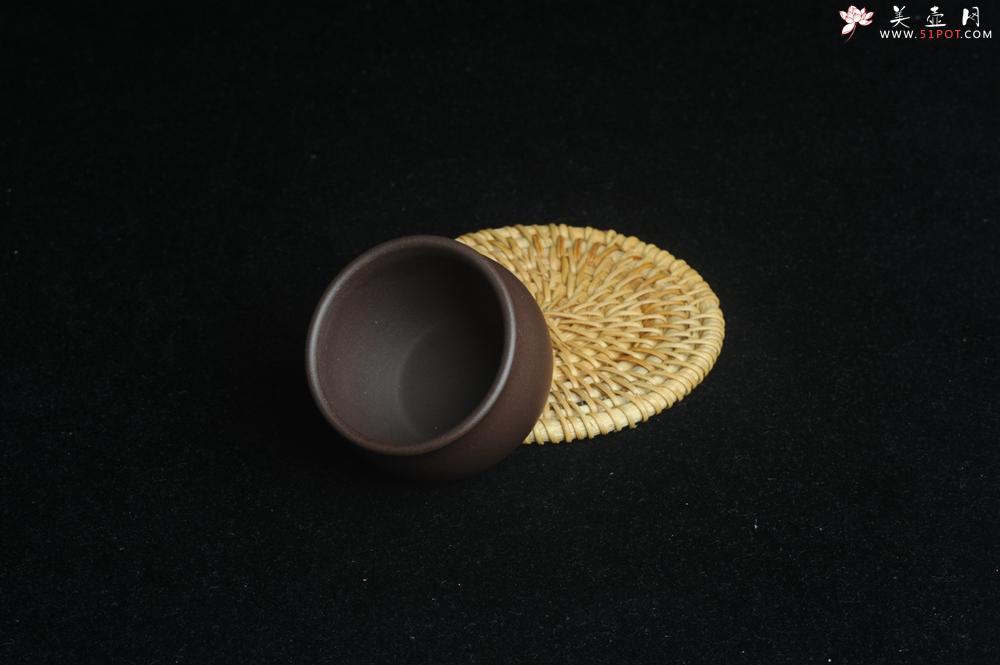 紫砂壶图片：优质老紫泥精致手工品茗杯大号主人杯 茶人醉爱 - 美壶网