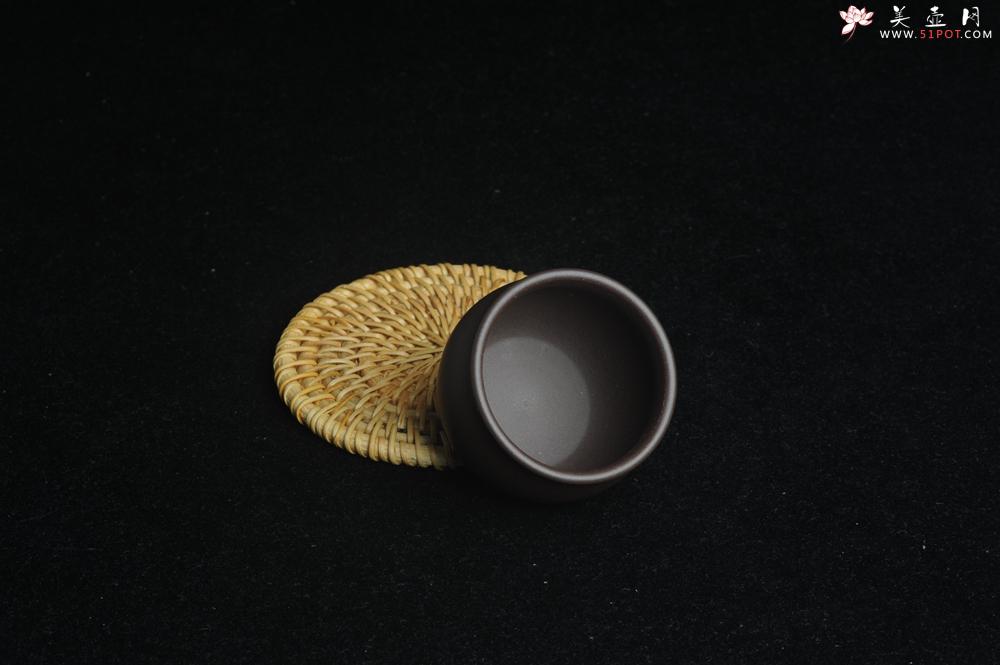 紫砂壶图片：优质老紫泥精致手工品茗杯大号主人杯 茶人醉爱 - 美壶网