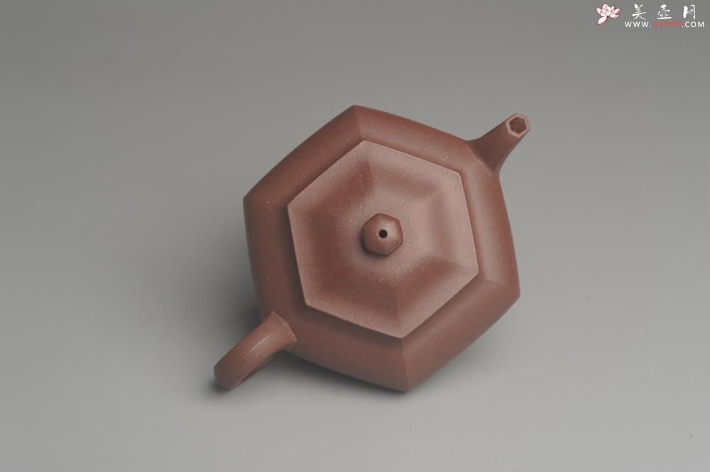 紫砂壶图片：美壶年底特惠 朱老师全手工摹古时大彬弟子许龙文六方壶 - 美壶网