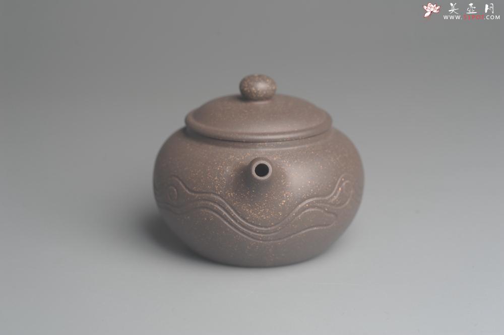 紫砂壶图片：美壶特惠 优质青灰段泥精致行云流水套组 一壶（180cc）二杯一醒茶罐（280cc） - 美壶网