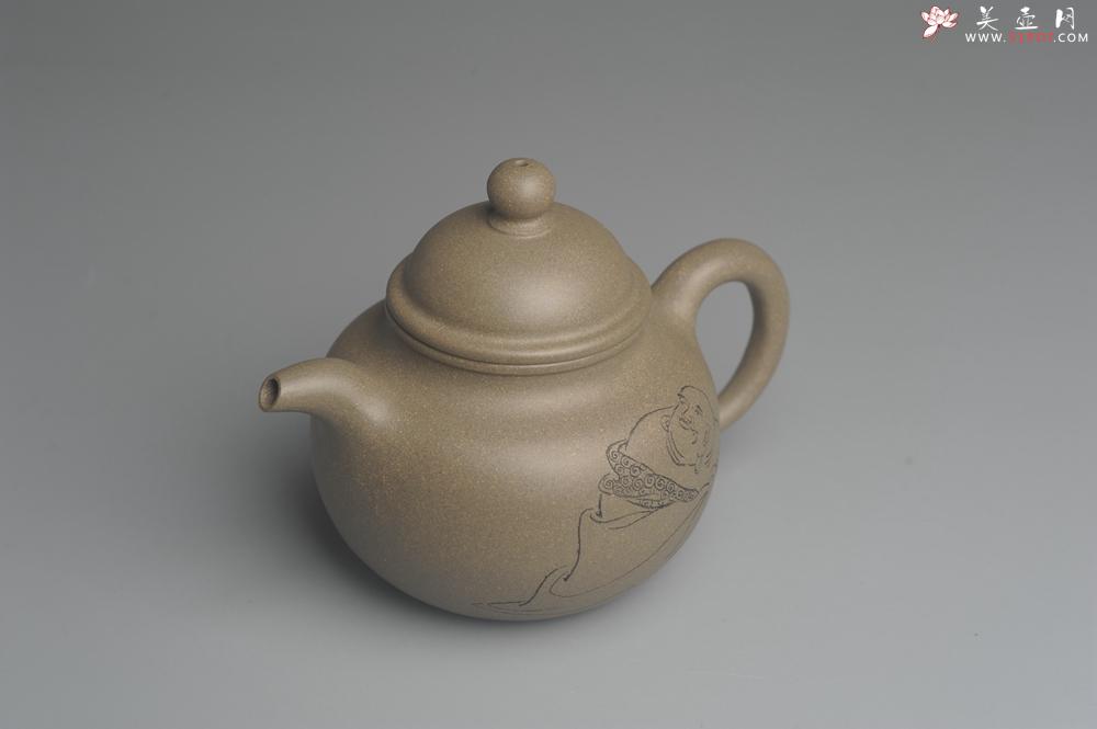 紫砂壶图片：美壶特惠 优质青段精致寿珍掇球壶 茶人醉爱 - 美壶网