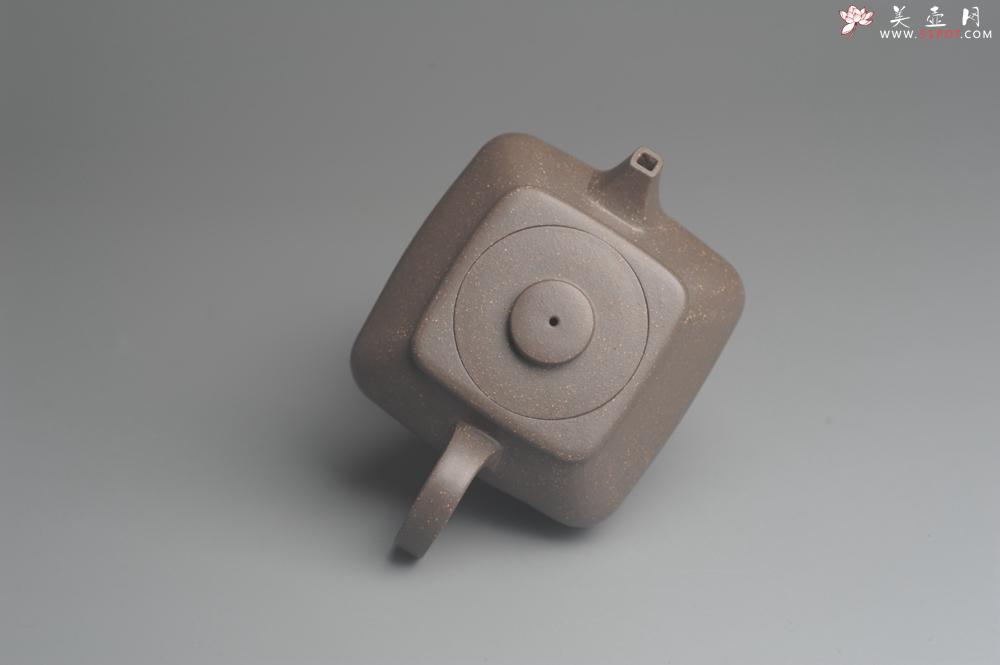 紫砂壶图片：美壶特惠 优质青灰段泥精致混方巨轮壶 茶人醉爱 - 美壶网