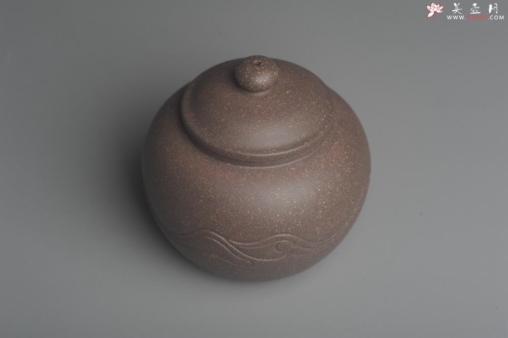 紫砂壶图片：美壶特惠 优质青灰段泥精致行云流水套组 一壶（180cc）二杯一醒茶罐（280cc） - 美壶网