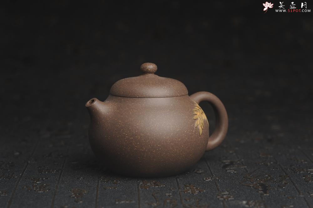 紫砂壶图片：美壶特惠 精致青灰段泥乳穗壶 茶人醉爱 - 美壶网