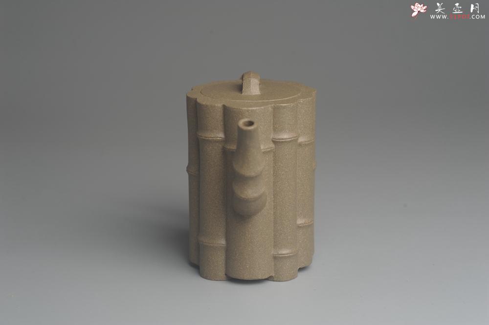 紫砂壶图片：美壶特惠 精致青段十三竹壶 茶人醉爱 - 美壶网