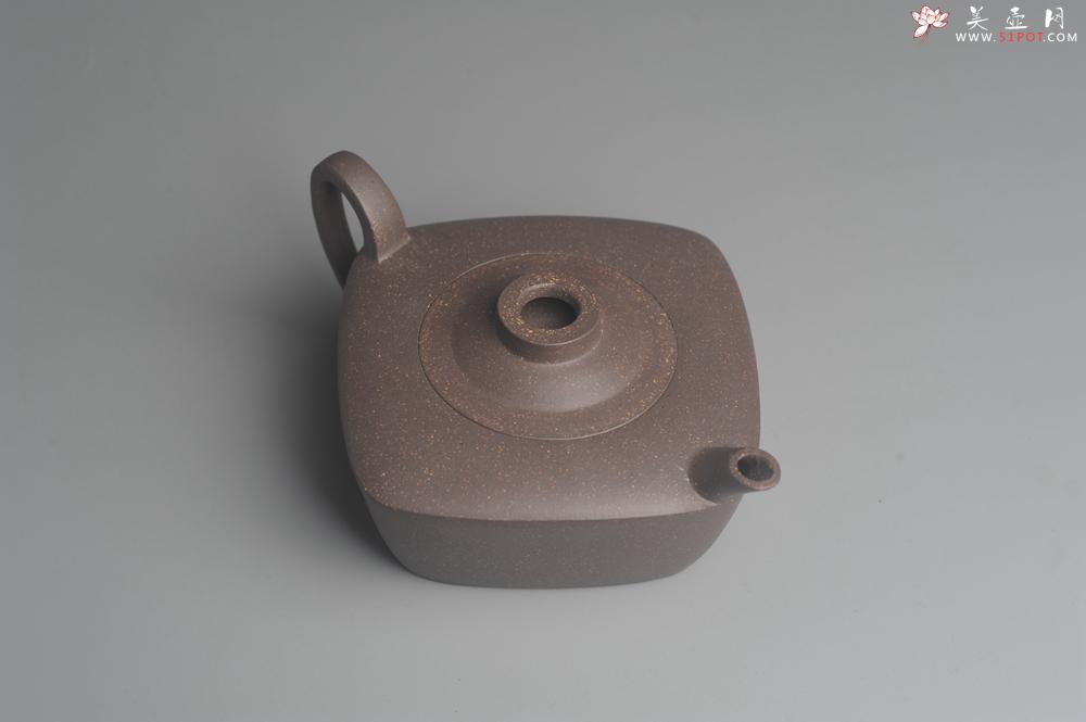 紫砂壶图片：美壶特惠 精致青灰段泥四方无名壶 茶人醉爱 - 美壶网