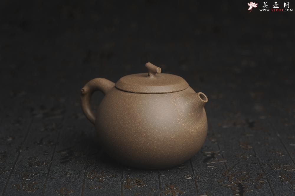 紫砂壶图片：美壶特惠 精致青段茄瓜物语壶 茶人醉爱 - 美壶网