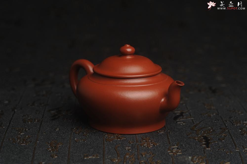 紫砂壶图片：正宗小煤窑朱泥 全手工宫灯壶 隽秀文气 茶人醉爱 - 美壶网