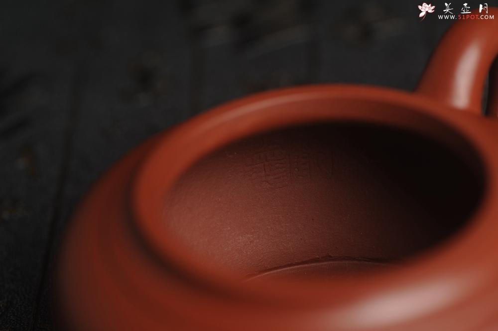紫砂壶图片：正宗小煤窑朱泥 全手工宫灯壶 隽秀文气 茶人醉爱 - 美壶网
