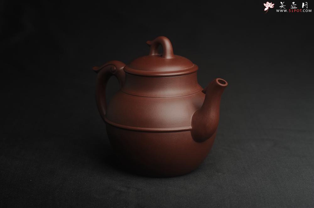 紫砂壶图片:美壶特惠 精致紫泥凤鸣壶 茶人醉爱 - 美壶网