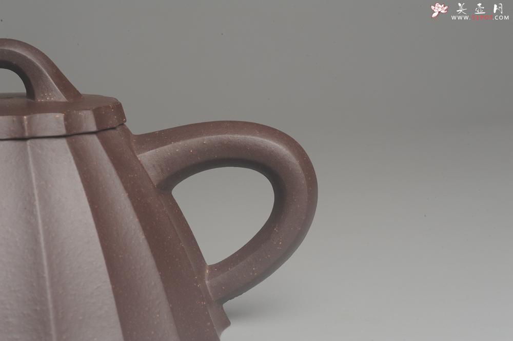 紫砂壶图片：美壶特惠 精致紫泥筋囊霸王石瓢 实用 - 美壶网