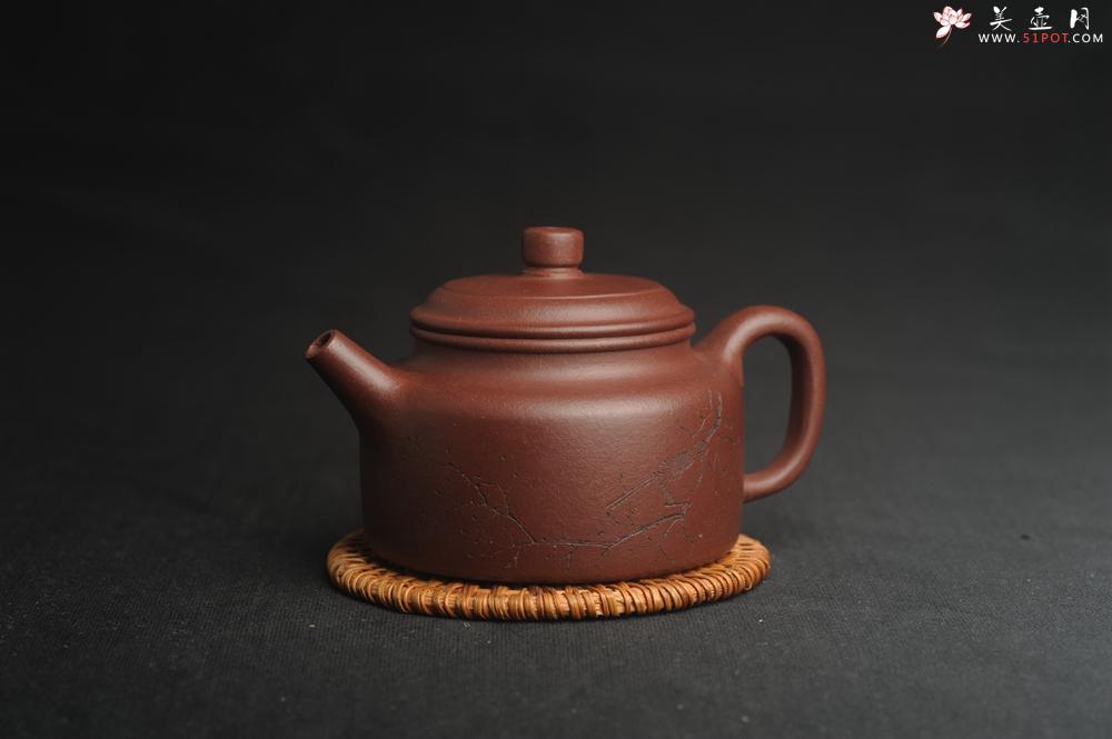 紫砂壶图片：,美壶特惠 优质紫泥精致枯枝鸟德中壶 矿物质丰富 茶人醉爱 - 美壶网