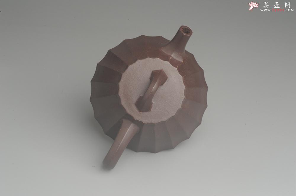 紫砂壶图片：美壶特惠 精致紫泥筋囊霸王石瓢 实用 - 美壶网