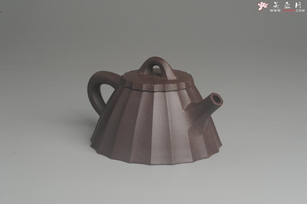 紫砂壶图片：美壶特惠 精致紫泥筋囊霸王石瓢 实用 - 美壶网