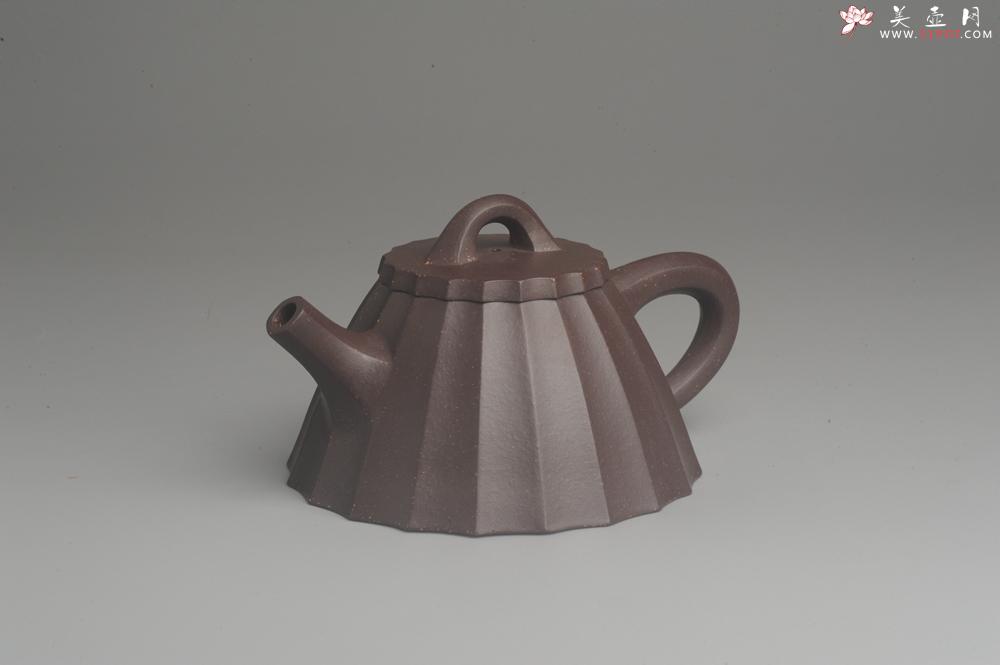 紫砂壶图片：美壶特惠 精致紫泥筋囊霸王石瓢 实用 - 美壶网