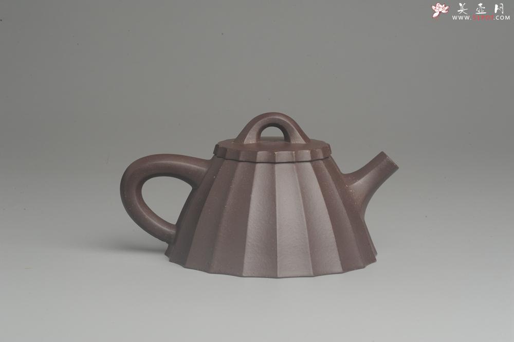紫砂壶图片：美壶特惠 精致紫泥筋囊霸王石瓢 实用 - 美壶网