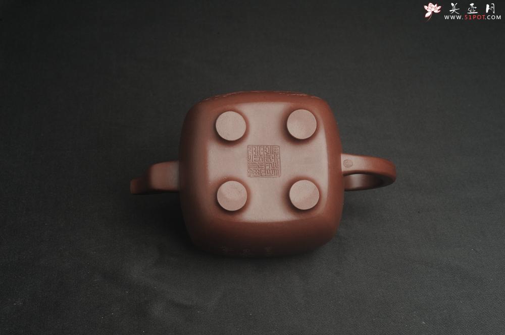 紫砂壶图片：实力派张海艳全手工油润底曹青重器鸣远四方 气势磅礴 用心之作 装饰人物特文气 - 美壶网