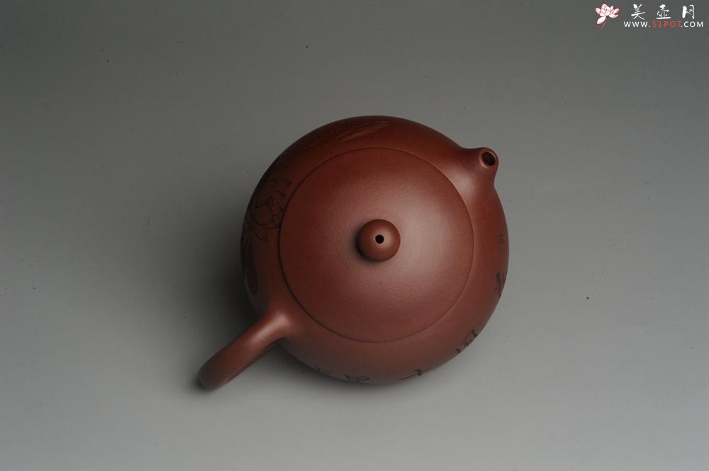 紫砂壶图片：美壶特惠 精致荷风十里优质紫泥西施 装饰田园荷叶游鱼之乐特文气 茶人醉爱 - 美壶网