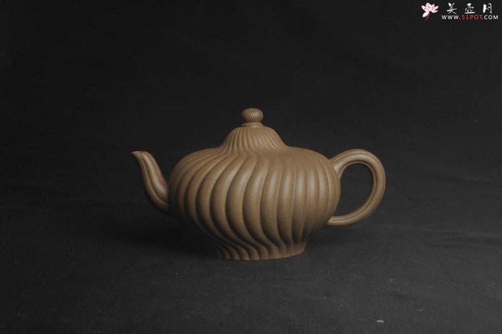 紫砂壶图片：美壶特惠 精致青段旋风紫砂壶 - 美壶网