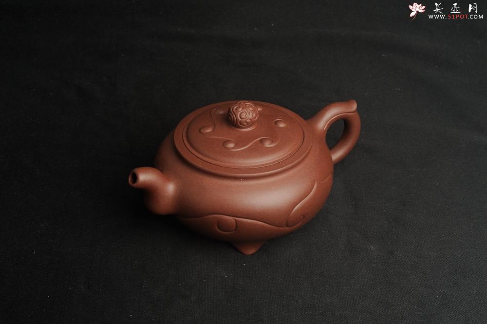 紫砂壶图片:美壶特惠 优质紫泥精工三角如意壶 嵌盖难度大 - 美壶网