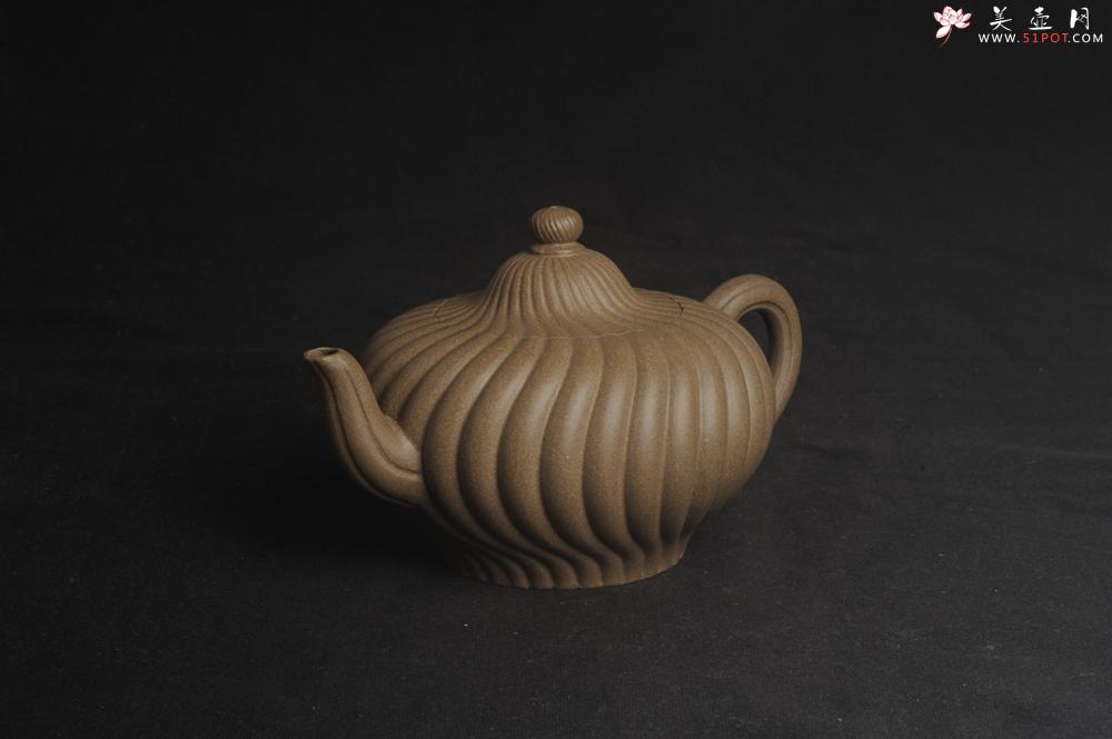 紫砂壶图片：美壶特惠 精致青段旋风紫砂壶 - 美壶网