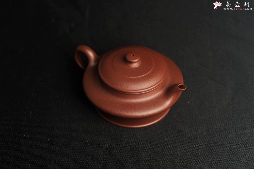 紫砂壶图片:美壶特惠 学学老师精工力作 四号井深井紫泥小虚扁茶壶 小品特难做 - 美壶网