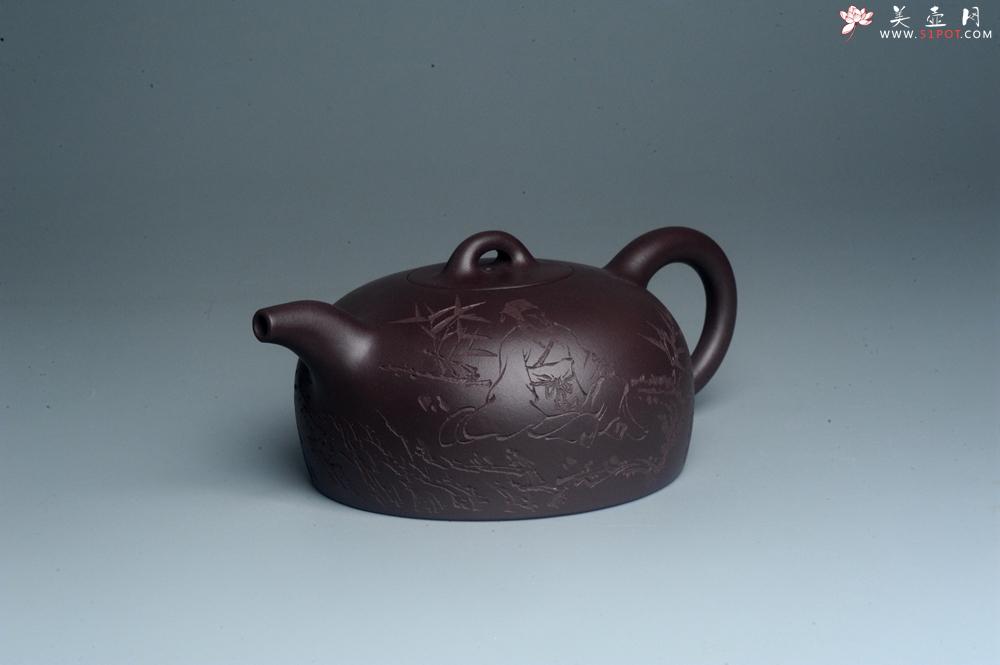 紫砂壶图片:潜力股周小培老师 油润底槽清 卡盖难度相当大 全手工大半月紫砂壶 大象无形 特文气 期待与亲结缘 - 美壶网