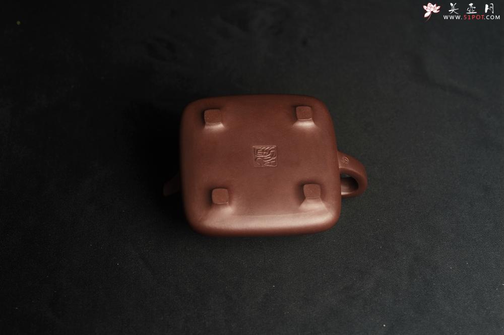 紫砂壶图片：美壶特惠  林旭陶 精致全手工混方石瓢  装饰人物特文气 阳羡有蜀意,东坡爱此居 - 美壶网