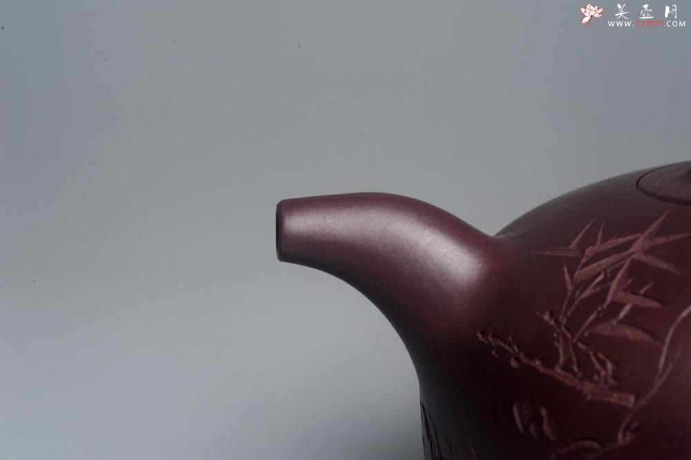 紫砂壶图片:潜力股周小培老师 油润底槽清 卡盖难度相当大 全手工大半月紫砂壶 大象无形 特文气 期待与亲结缘 - 美壶网