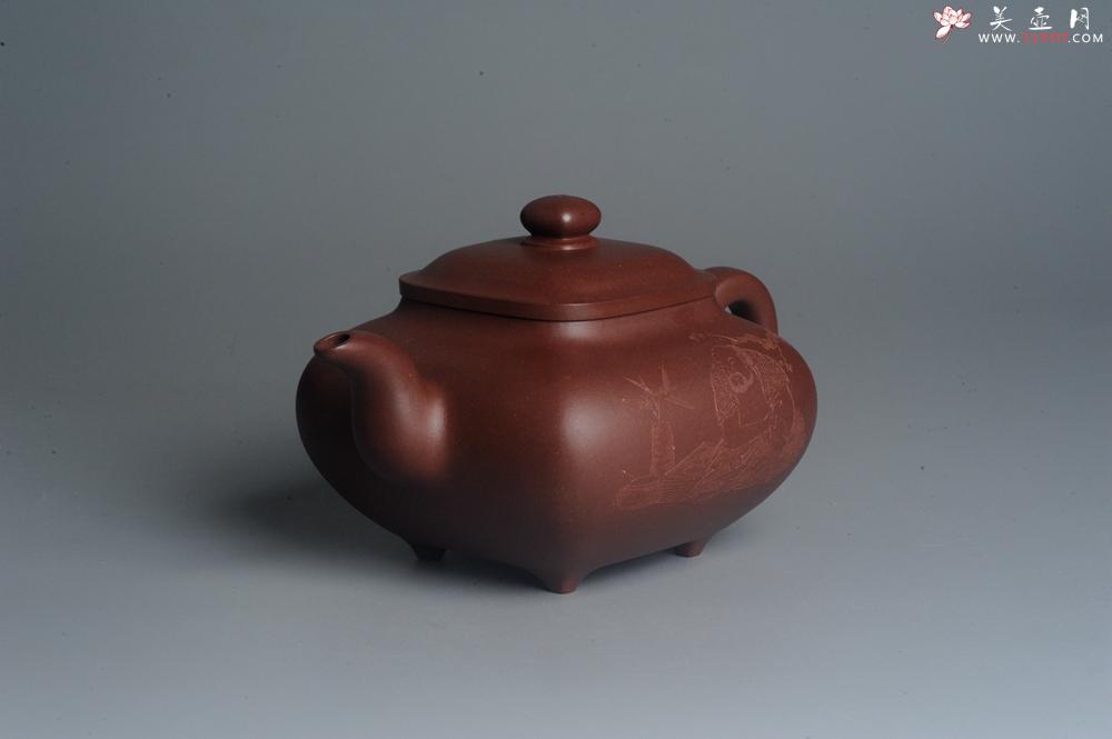 紫砂壶图片：实力派张海艳 全手工特好底槽清传炉壶 雪芽禅心舒峨眉 好壶期待与亲结缘 - 美壶网