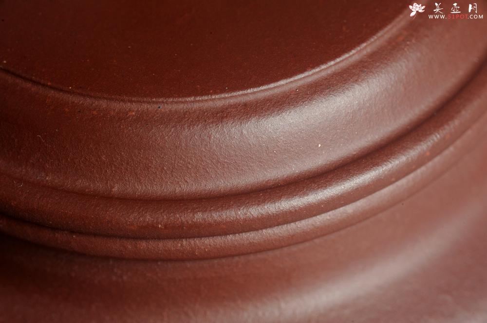 紫砂壶图片：油润黄龙山4号深井红皮龙 全手工德中壶 做工特好 - 美壶网