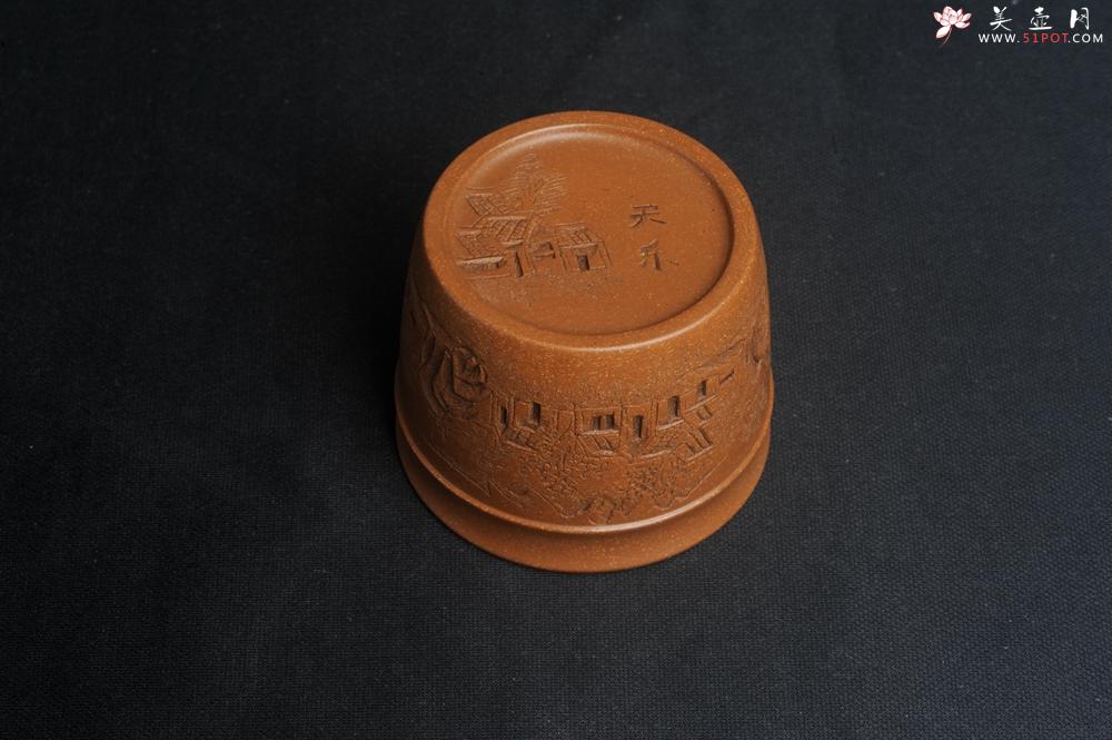 紫砂壶图片:美杯特惠 精致降坡泥江南春主人杯 - 美壶网