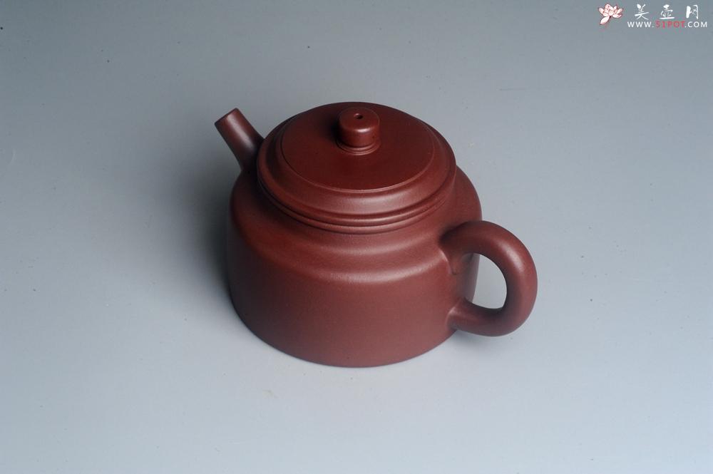 紫砂壶图片：油润黄龙山4号深井红皮龙 全手工德中壶 做工特好 - 美壶网