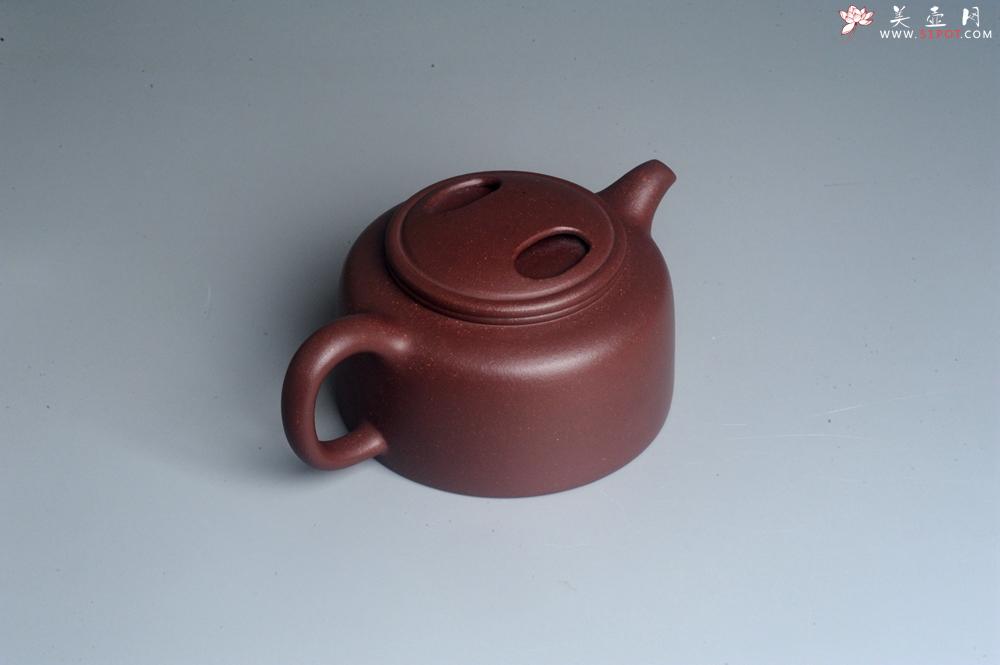 紫砂壶图片：美壶网紫砂壶特惠 精致紫泥手工牛盖井栏茶壶 茶具 - 美壶网