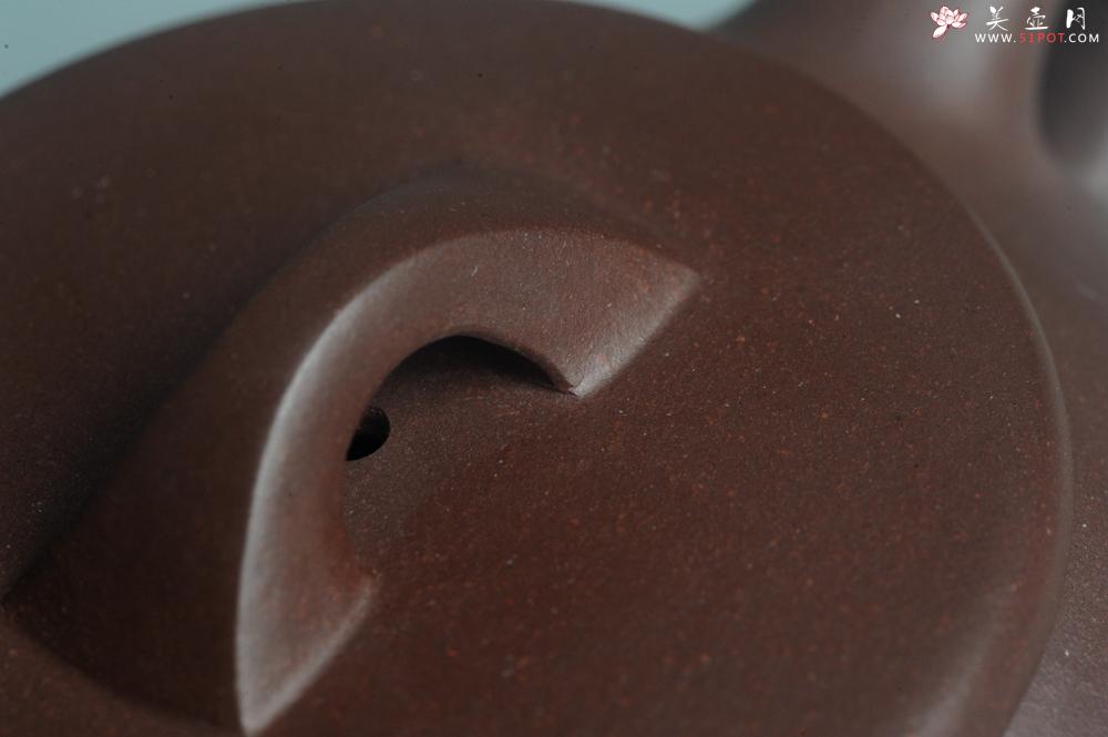 紫砂壶图片:美壶特惠 精致紫泥扁石瓢茶壶 - 美壶网