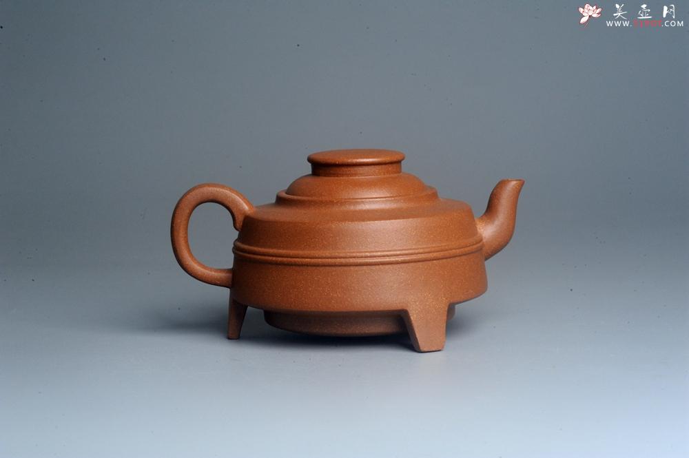 紫砂壶图片：美壶特惠 精致手工茶壶 原矿老段泥三足鼎立紫砂壶茶具 - 美壶网
