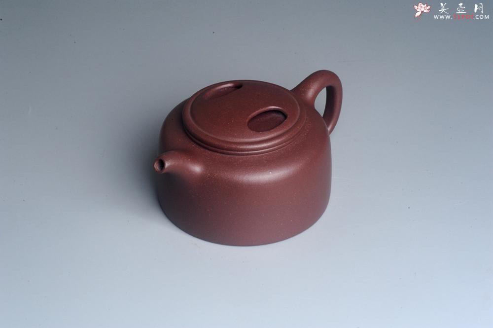紫砂壶图片：美壶网紫砂壶特惠 精致紫泥手工牛盖井栏茶壶 茶具 - 美壶网