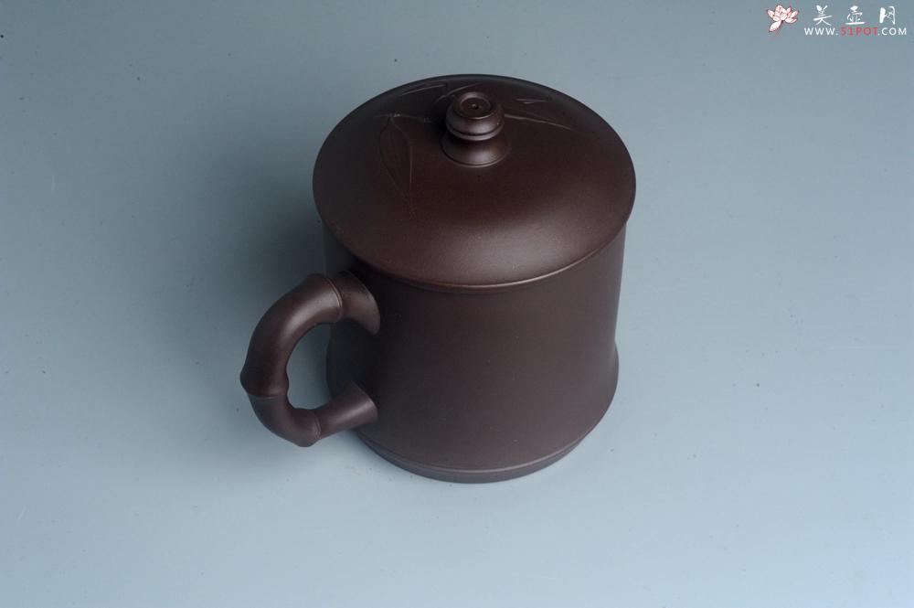 紫砂壶图片：美杯年底特惠 助工精工制作竹节盖杯 自用送礼佳品 - 美壶网