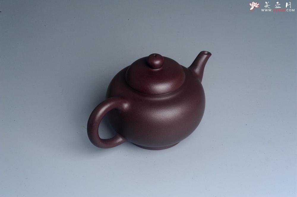 紫砂壶图片：油润黄龙山底槽青 全手工熹微壶  期待与您结缘 - 美壶网