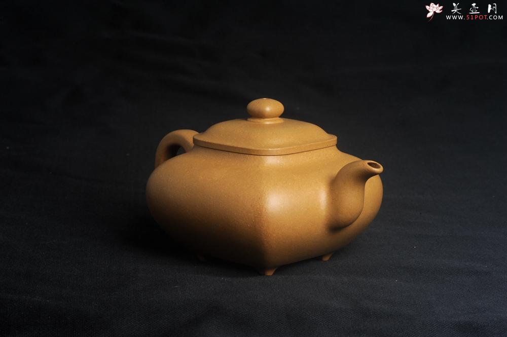 紫砂壶图片：实力派张海艳 全手精工黄金段泥传大炉壶 泥料做工俱佳 期待与您结缘 - 美壶网