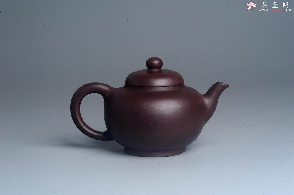 紫砂壶图片：油润黄龙山底槽青 全手工熹微壶  期待与您结缘 - 美壶网