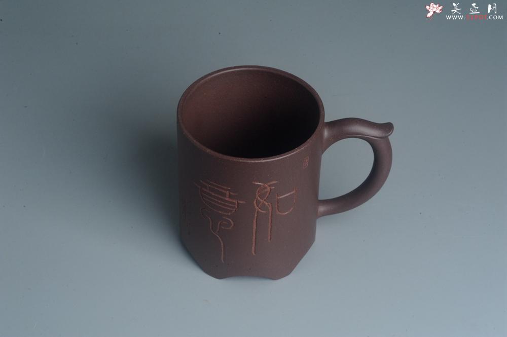 紫砂壶图片:美杯特惠 办公旅行便携式茶具如意盖杯 泥料超好 - 美壶网