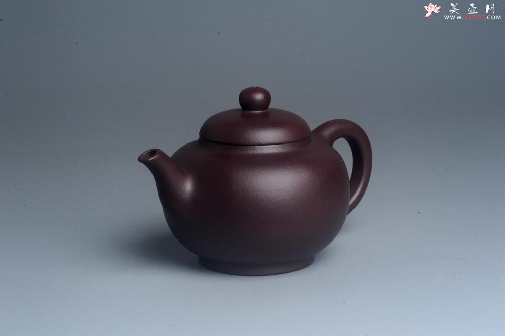 紫砂壶图片：油润黄龙山底槽青 全手工熹微壶  期待与您结缘 - 美壶网