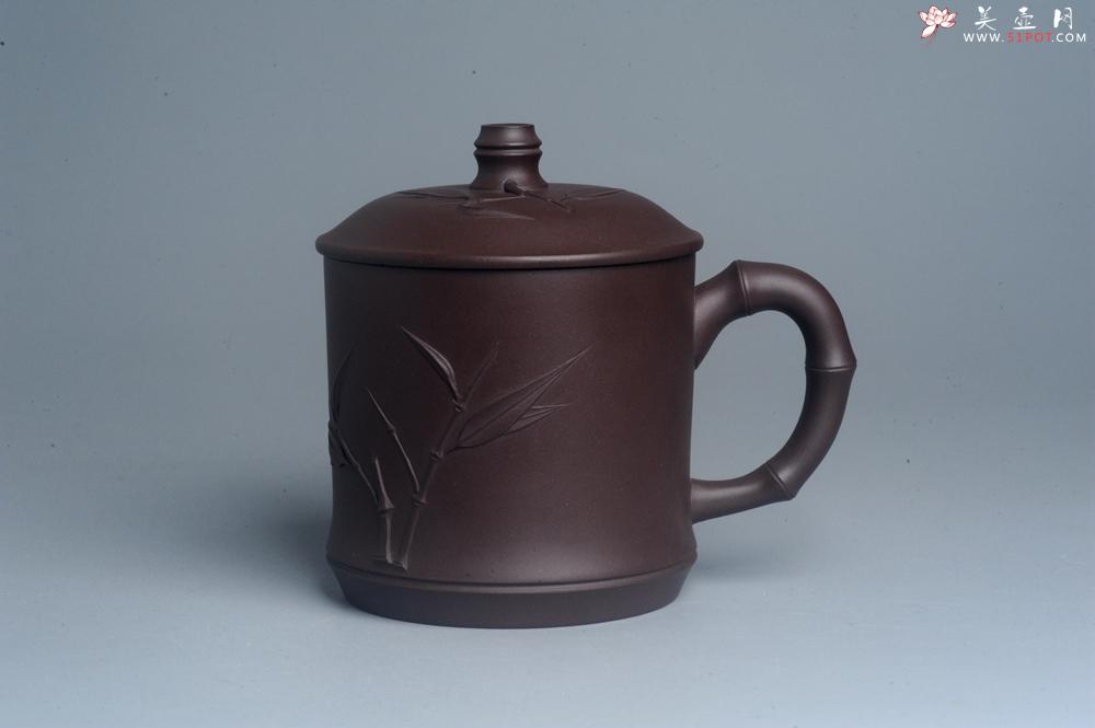 紫砂壶图片：美杯年底特惠 助工精工制作竹节盖杯 自用送礼佳品 - 美壶网