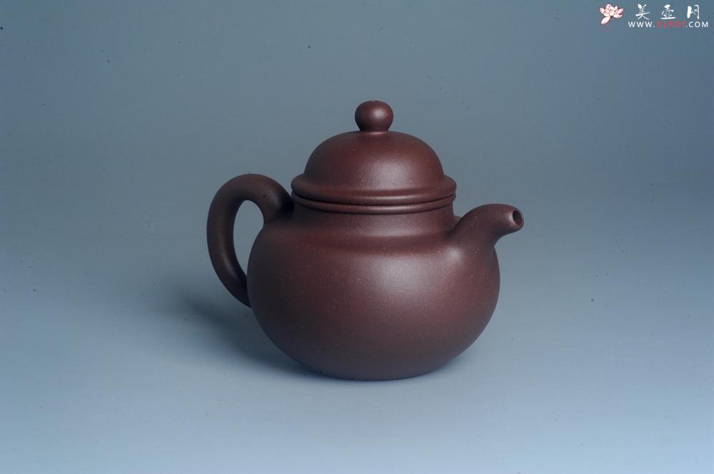 紫砂壶图片：油润底曹青 全手工寿珍掇球 深得老味 做工灰常好 请君细品 作品说话 - 美壶网