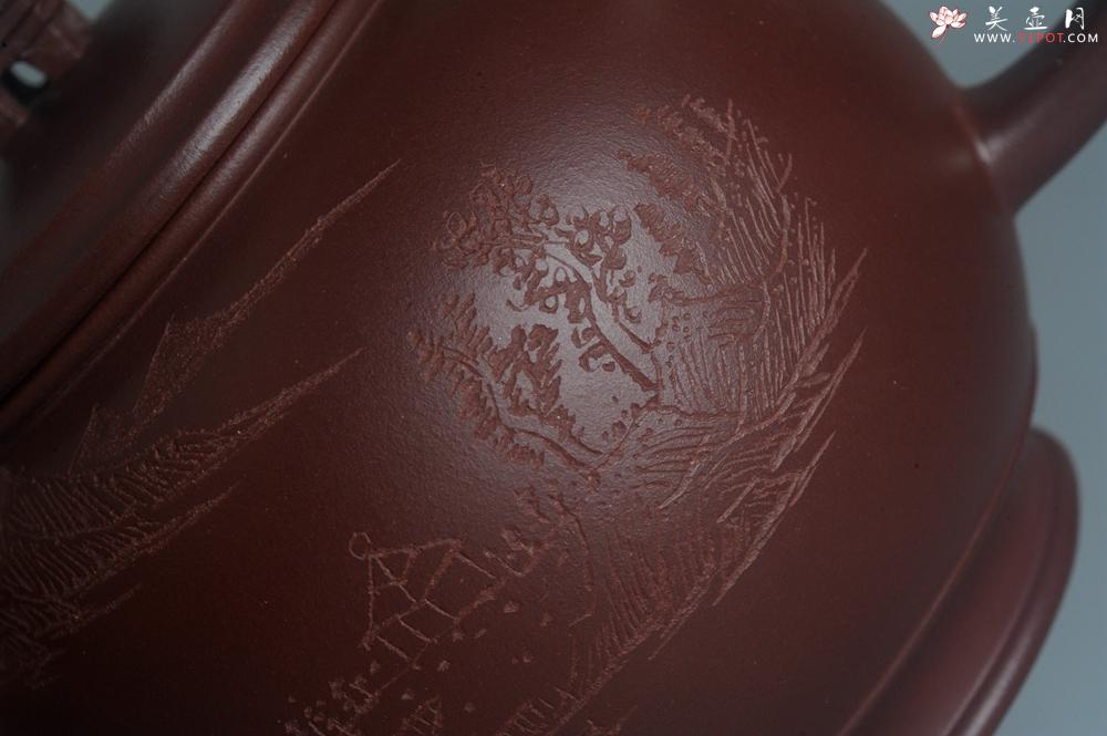 紫砂壶图片：美壶特惠 优质紫泥精致凤鸣壶 - 美壶网