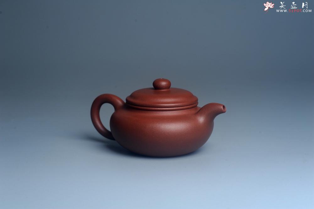 紫砂壶图片：油润底曹青 全手工寿珍仿古 深得老味 做工特好 - 美壶网
