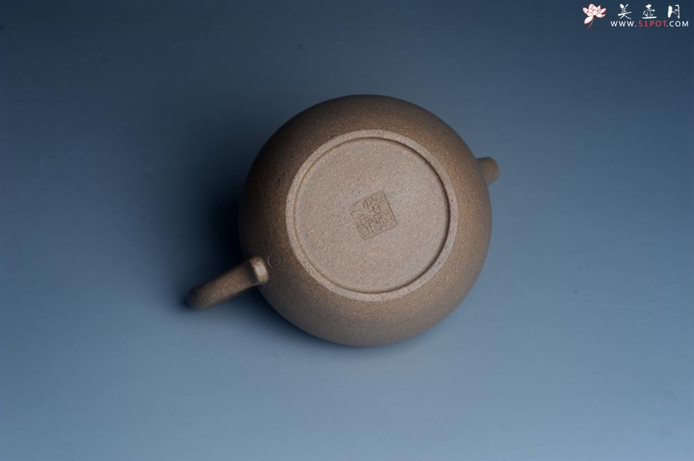 紫砂壶图片：特好高温本山老段泥 全手工大彬圈钮紫砂壶 - 美壶网