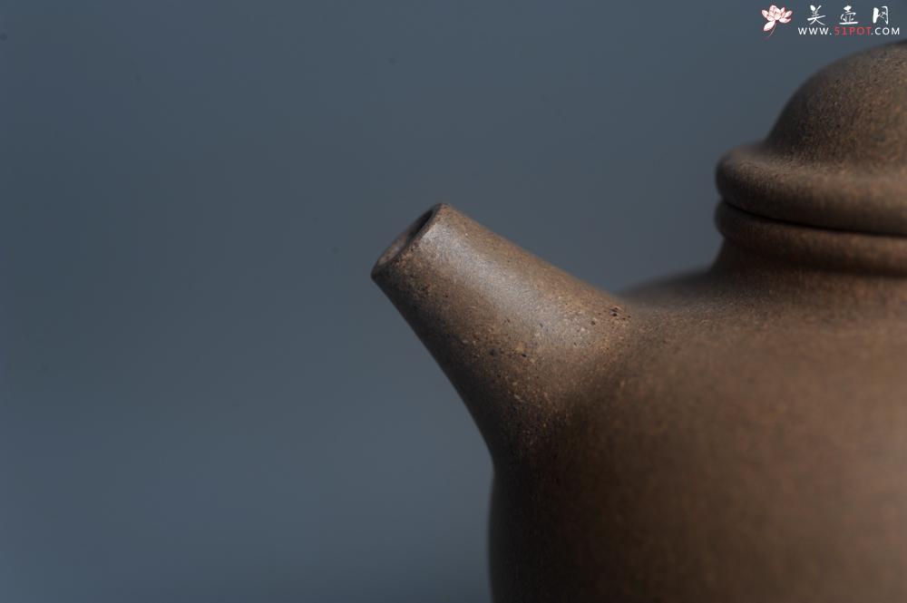 紫砂壶图片：特好高温本山老段泥 全手工大彬圈钮紫砂壶 - 美壶网