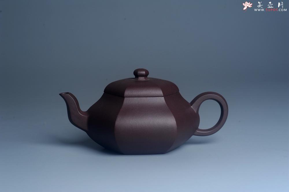 紫砂壶图片：美壶特惠 潜力股凌晨老师 精致紫泥全手工六方君德壶 期待与您结缘 - 美壶网